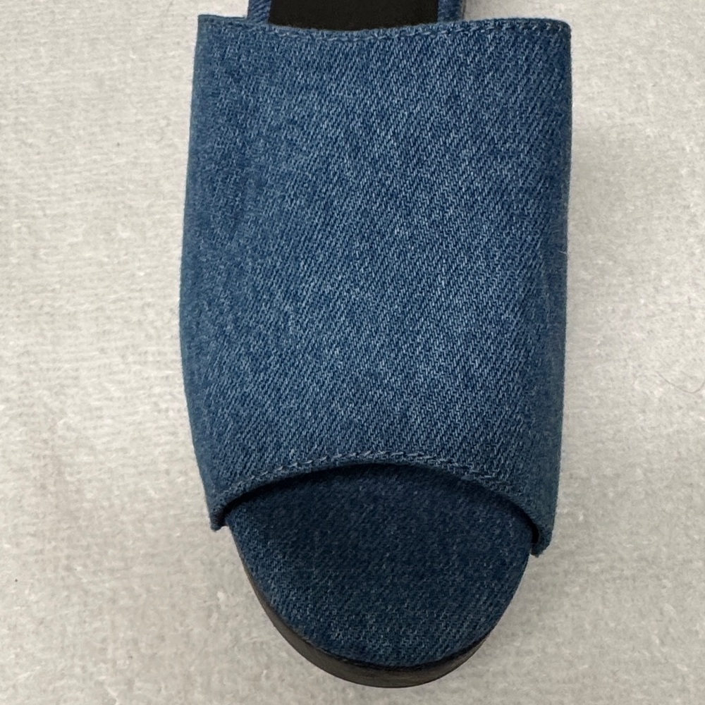 Rag & Bone Mara Blue Denim Platform Clogs Size 39 or US 9 - Picture 7 of 16